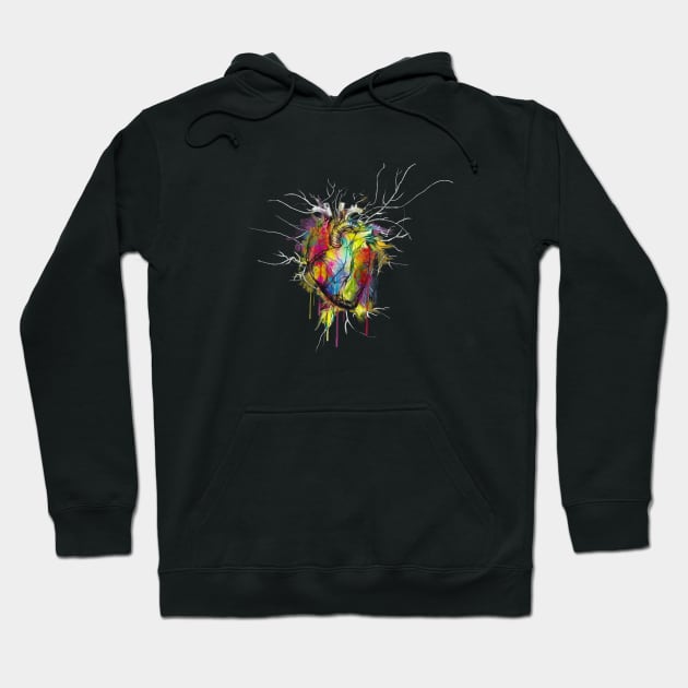 Anatomical Heart 4 Hoodie by Collagedream